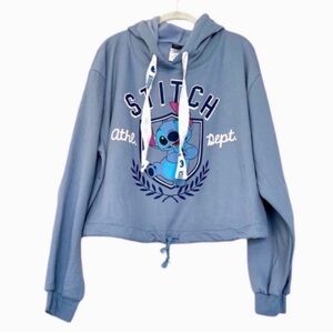 NEW Disney Stitch Hooded Sweatshirt Blue Size XXXL